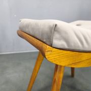 Mid Century Solid Maple Footstools with Curved Frames, 1960s