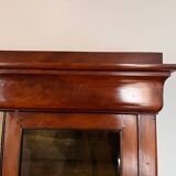 Louis Philippe style mahogany display cabinet