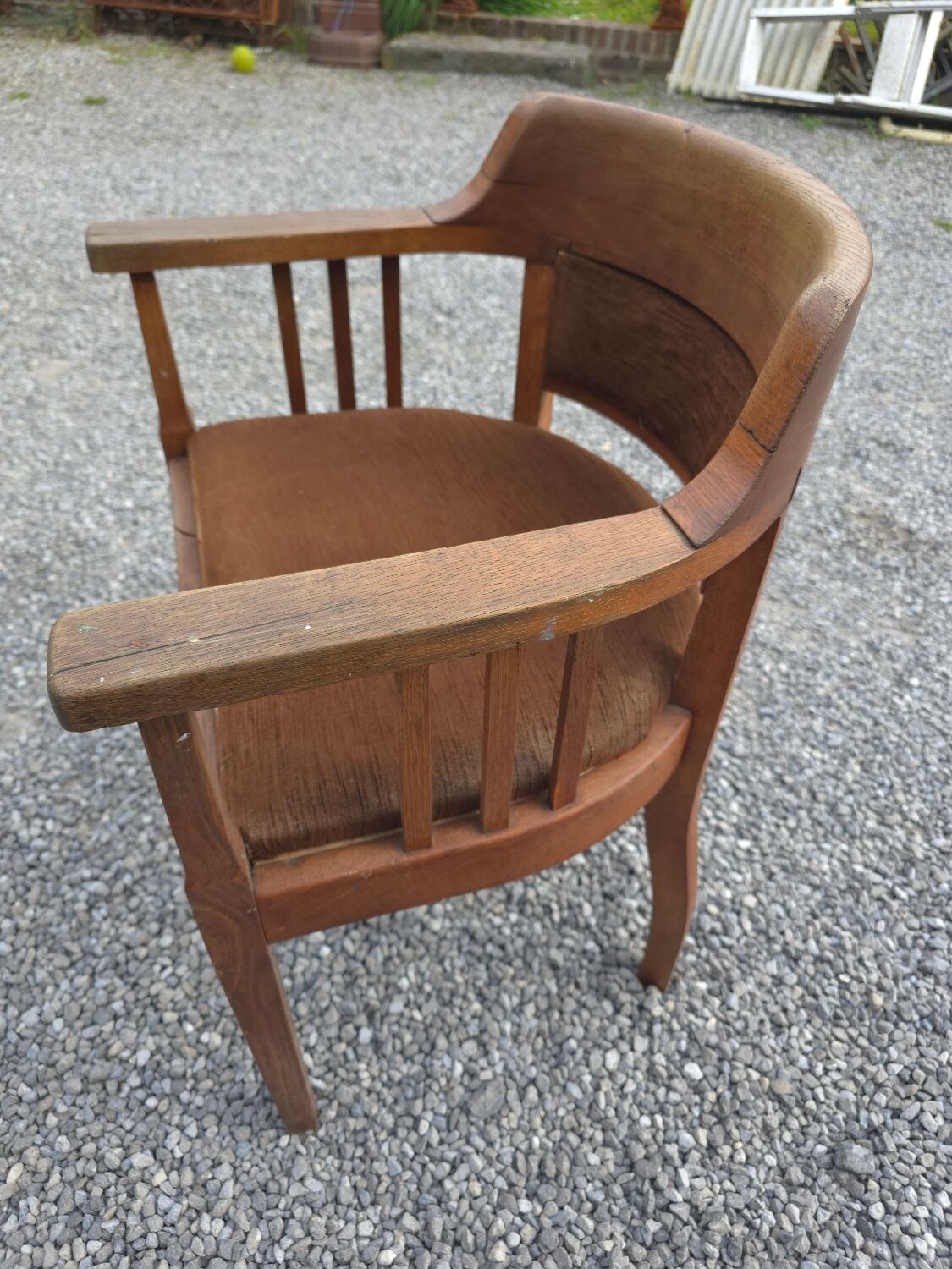 Vintage oak office chair