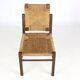 Chaise brutaliste en corde