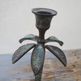 Pair of palm candle holders