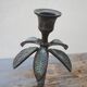 Pair of palm candle holders