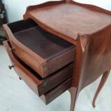 Pair of marquetry bedside tables