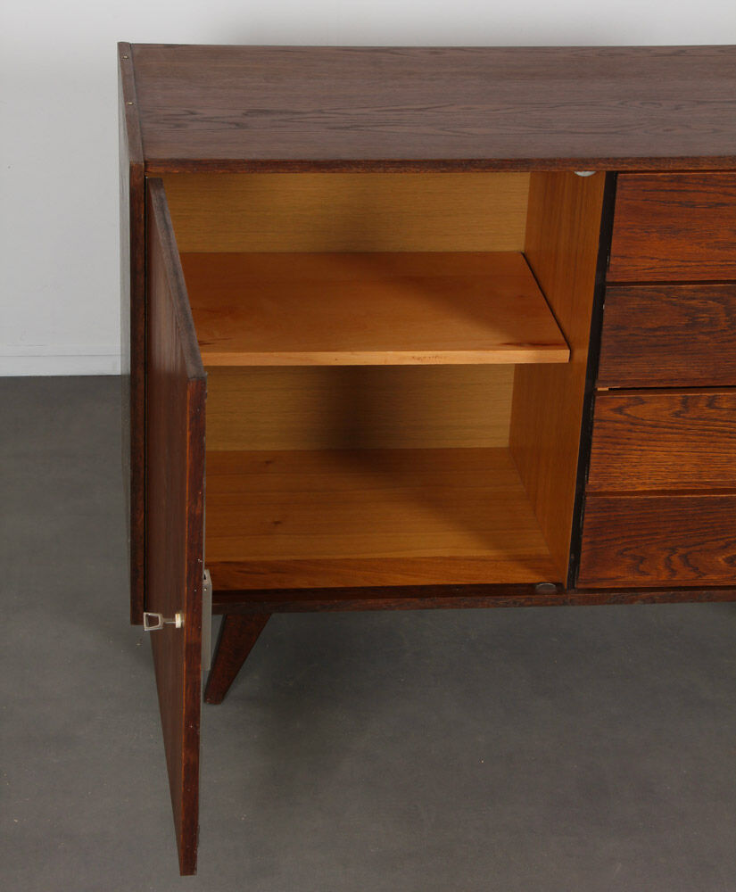 Dark vintage dresser by Jiroutek model U-458, circa 1960