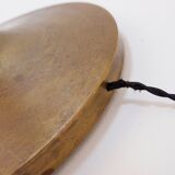 Art Deco metal and brass floor lamp