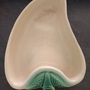 Plate ripient pocket empty faience barbotine mars