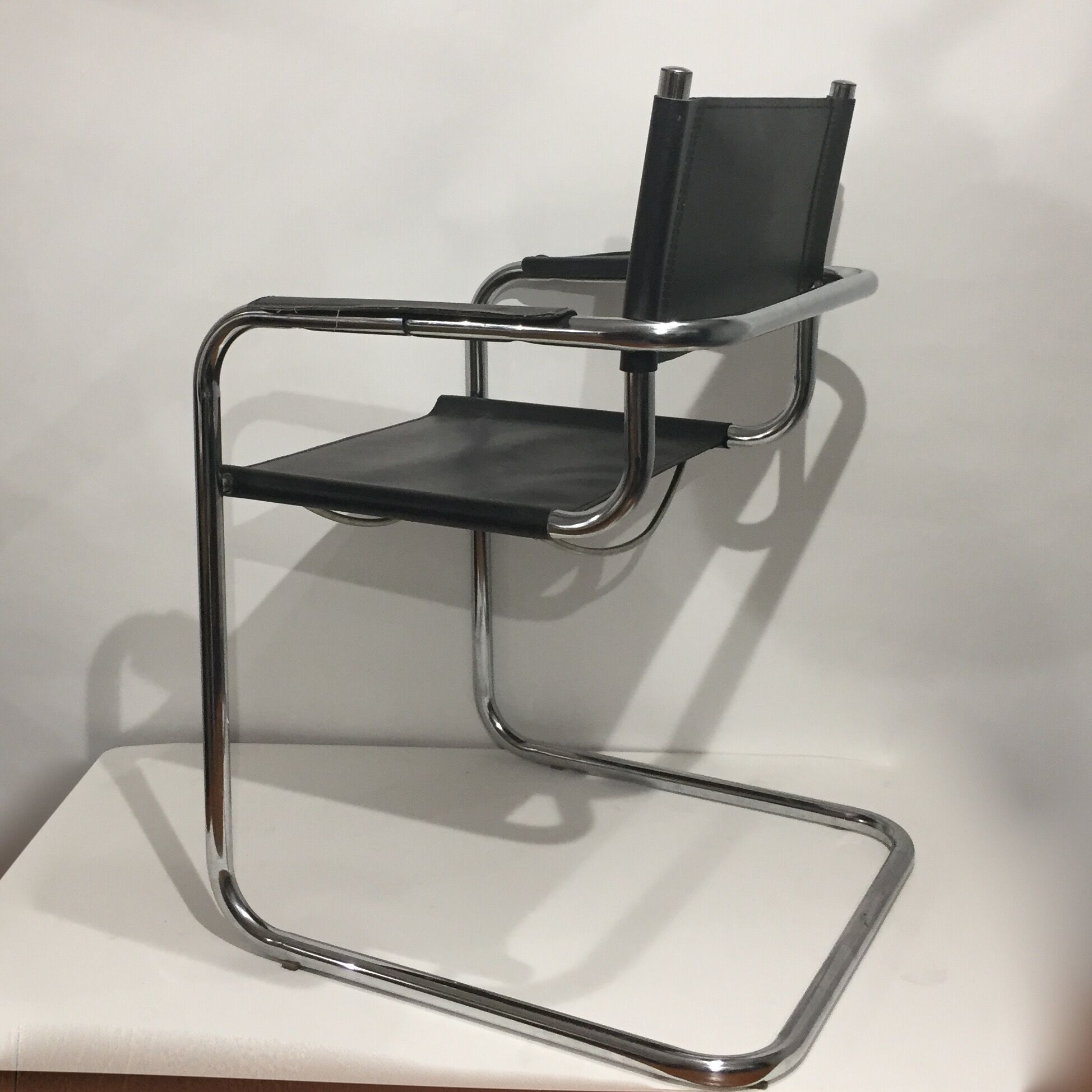 70s Italian leather armchair