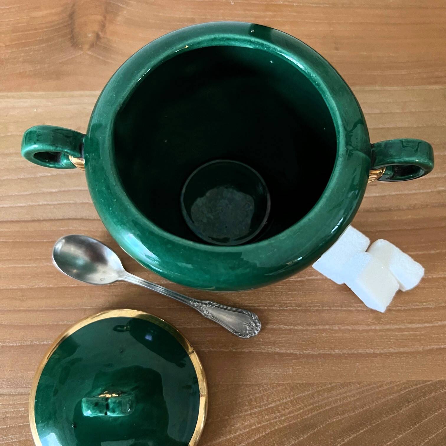 Saint Clément porcelain sugar bowl