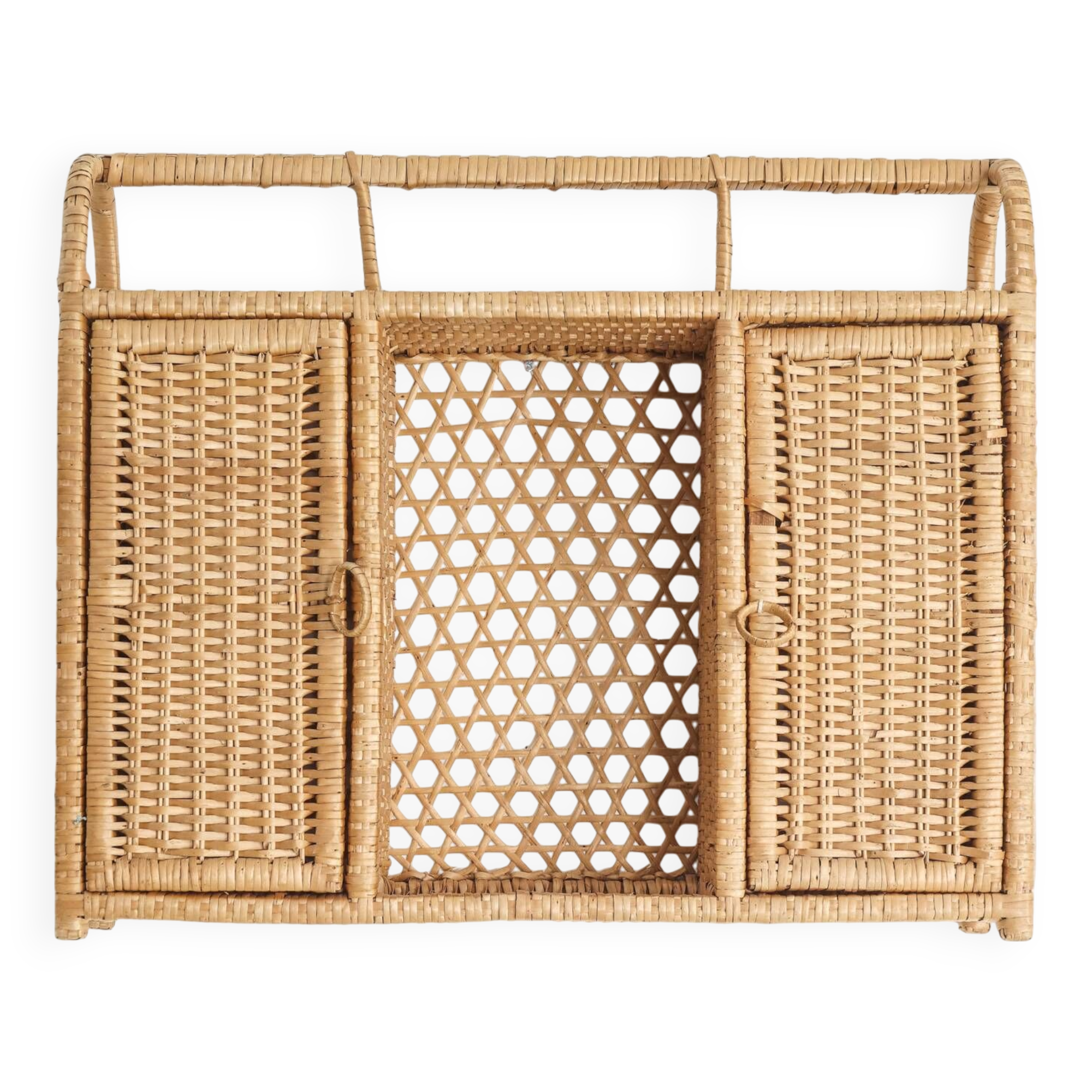 Vintage rattan shelf