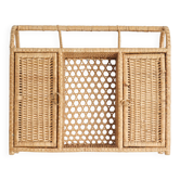 Vintage rattan shelf