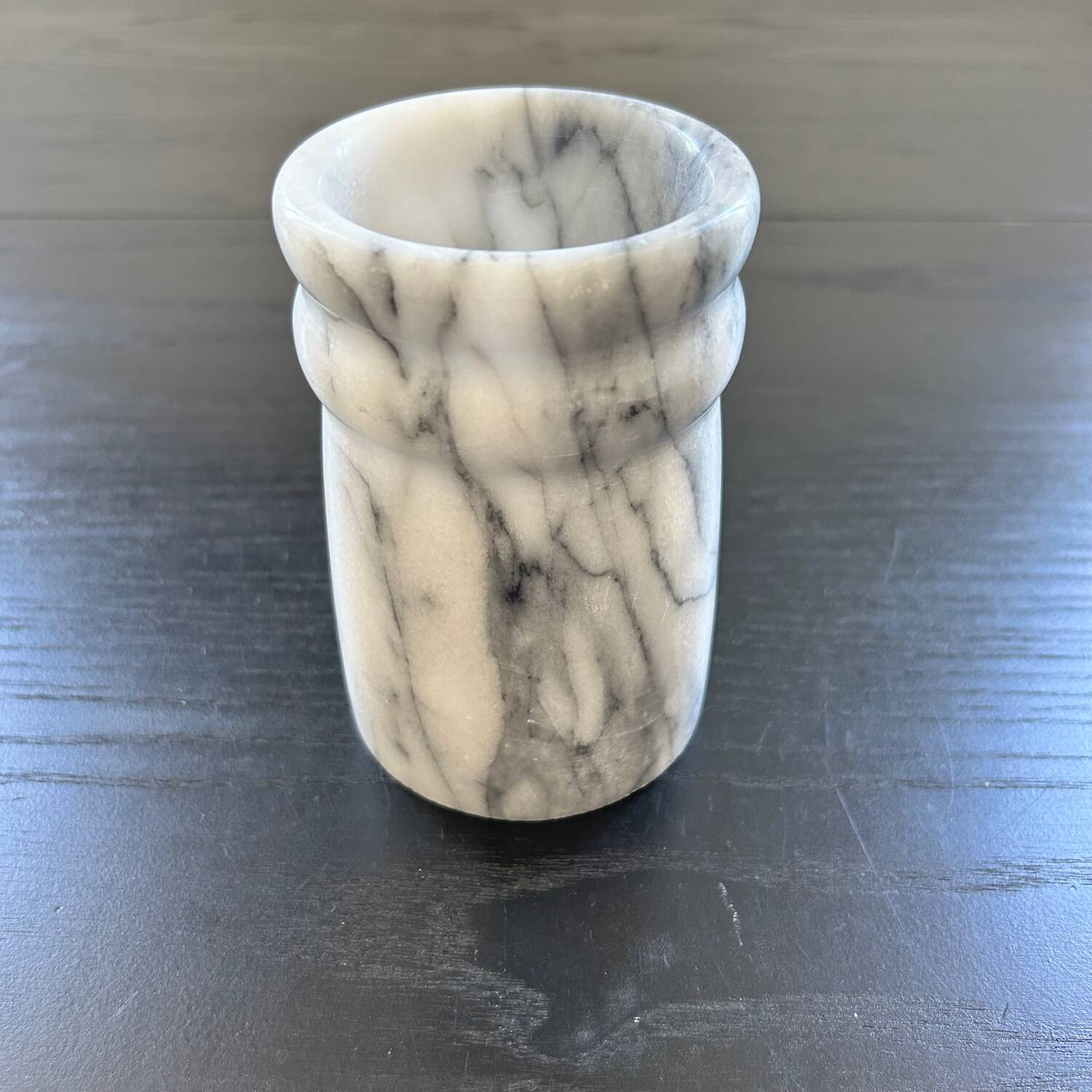 Grey marble vase