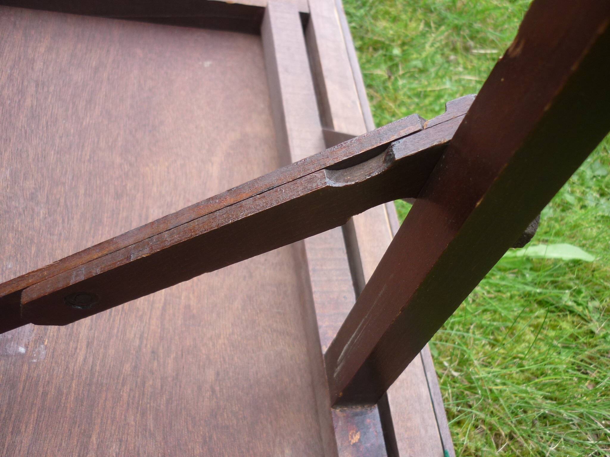 Vintage folding games table
