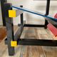 “Red and blue” lounge chair in the style of Gerrit Rietveld