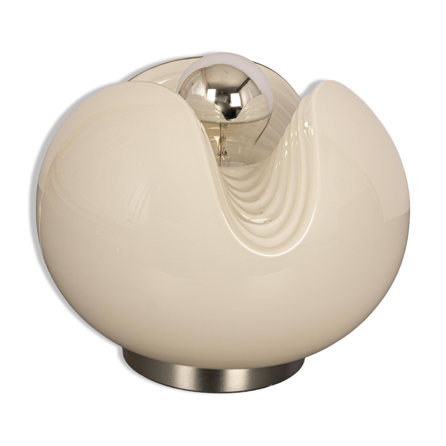 Glass Table Lamp by Koch & Lowy for Peill & Putzler, Germany, 1970s