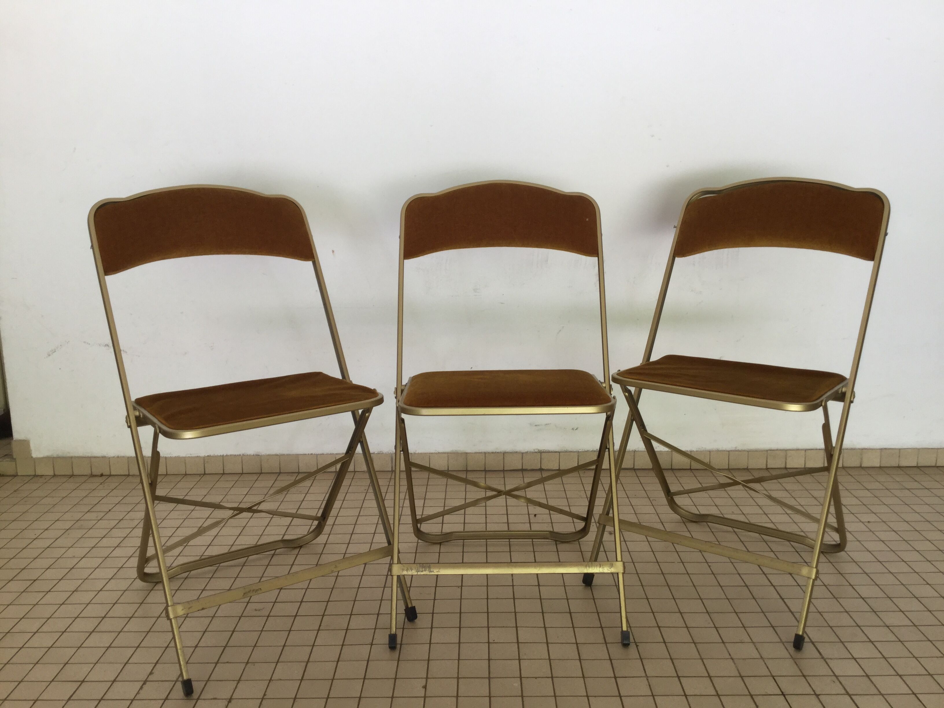 Lot de 3 chaises pliantes