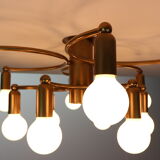 Vintage Modern Golden Color Ceiling Lamp, 1970s