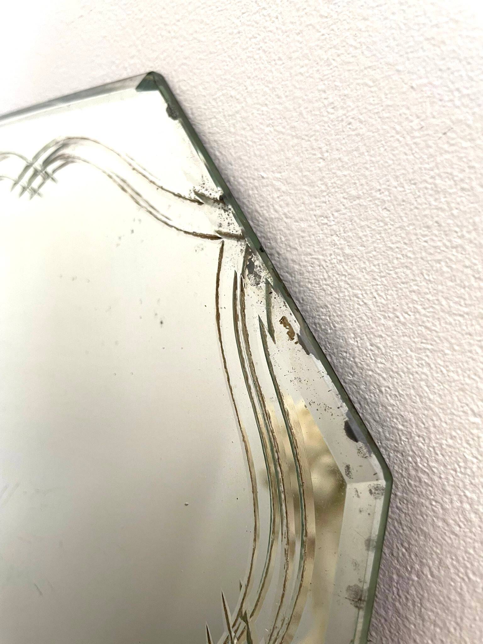 Vintage chiseled mirror