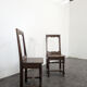 Pair of Lorraine oak chairs