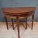 Table demi lune en acajou