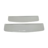 Two wall shelves ceramic glazed white vintage