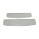 Two wall shelves ceramic glazed white vintage