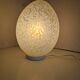 Lampe Oeuf Verre Moucheté  Blanc