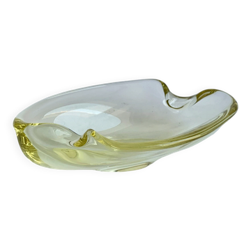Cendrier par M. Klinger pour le verre bohémien, Tchécoslovaquie, années 1960.