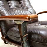 Westnofa The Panter leather lounge chair by Arnt Lande, 1970