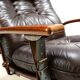 Westnofa The Panter leather lounge chair by Arnt Lande, 1970s