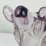 Giraffe vase in Art Vannes crystal, 1950, vintage