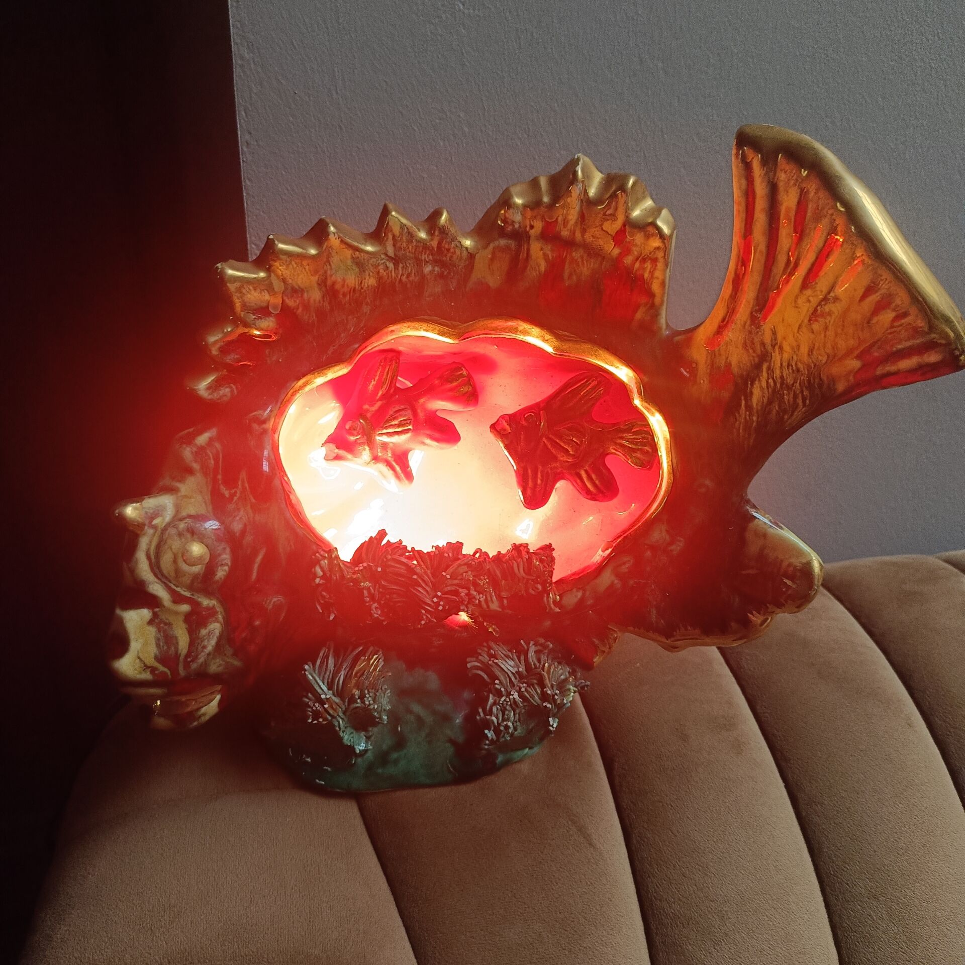Lampe veilleuse poisson Vallauris