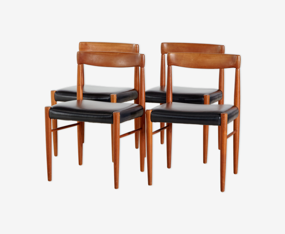 Chaises à manger henry walter klein pour bramin, ensemble de 4