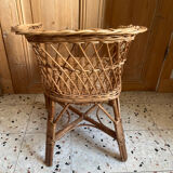 Child's wicker armchair