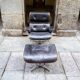 Poltrona con poggiapiedi di Charles & Ray Eames per Herman Miller, anni '70