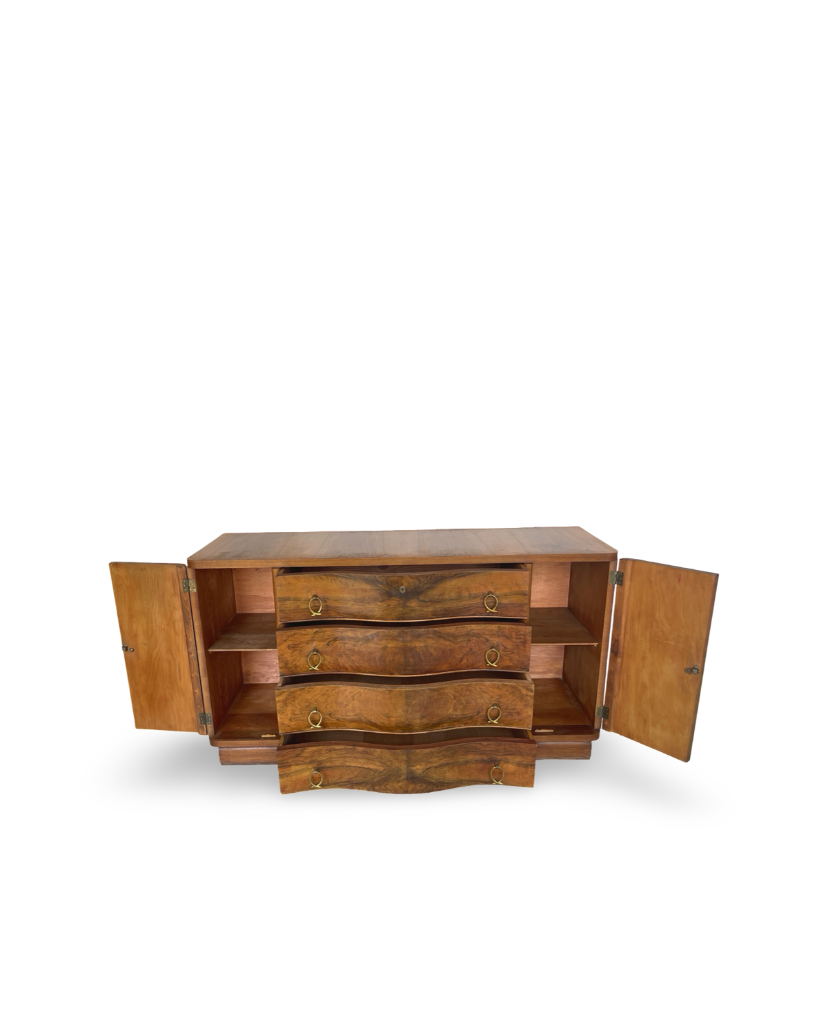 Italian Art deco walnut sideboard