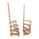 Pair of stepladders - English library stairs