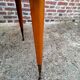 Table extensible à rallonges ancienne pieds compas vintage design XXeme