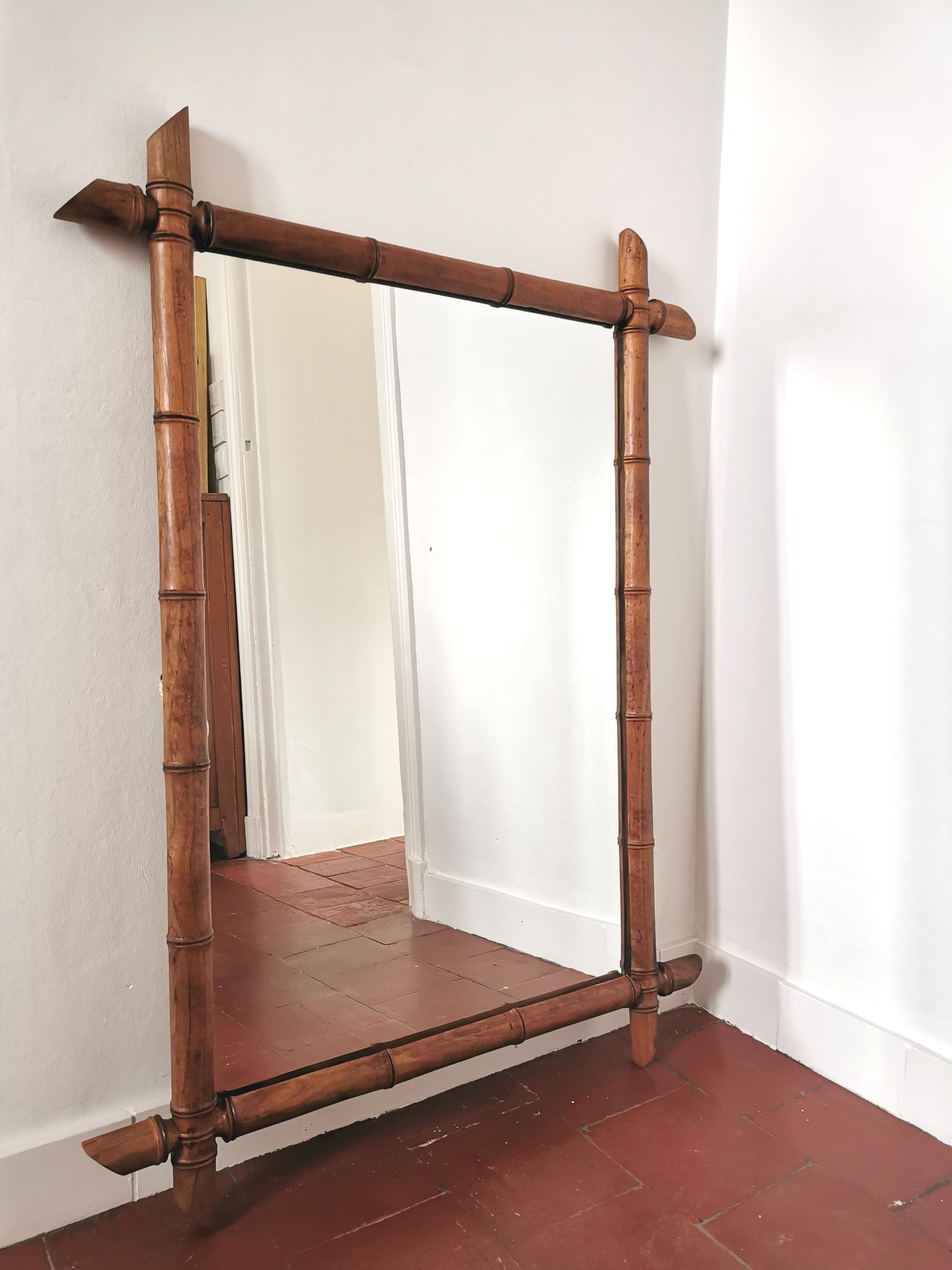 Large Bamboo Mirror 69x96cm