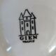 8 vintage Gien ceramic barbotine oyster plates