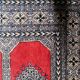 Vintage Uzbek Bukhara rug 92cm x 140cm 1960s