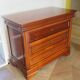 large curved chest of drawers - solid wood - cherry - 4 drawers - Louis Philippe