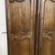 Pair of antique wardrobe doors and crosspiece