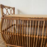 Vintage Rattan Toy Box