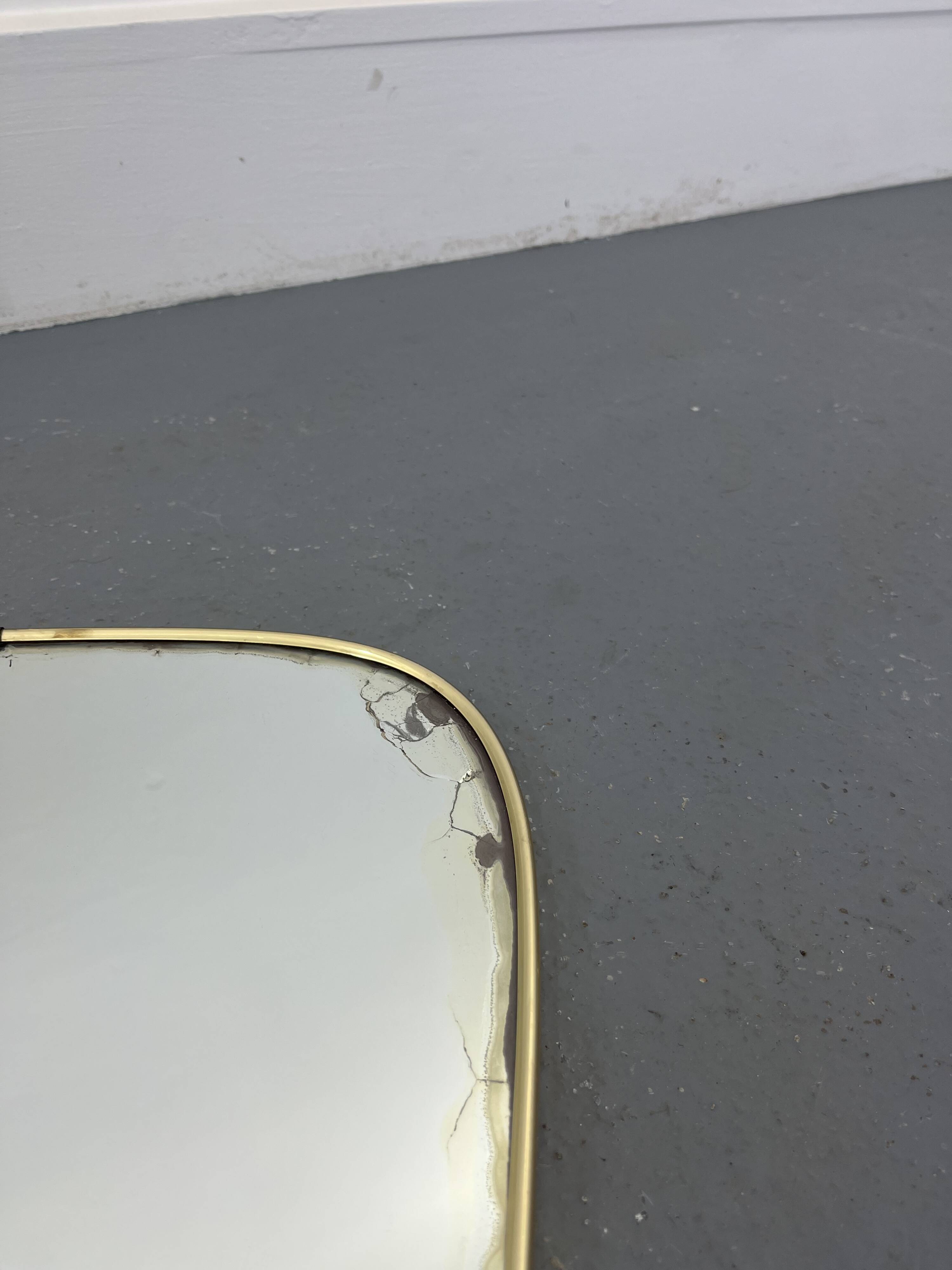 Rockabilly mirror 1970s 39x70cm