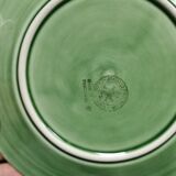 Vintage soup tureen + Trompe l'oeil sauce boat, majolica tomato shape