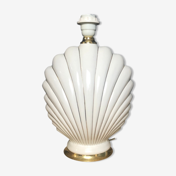 Pied de lampe coquillage vintage