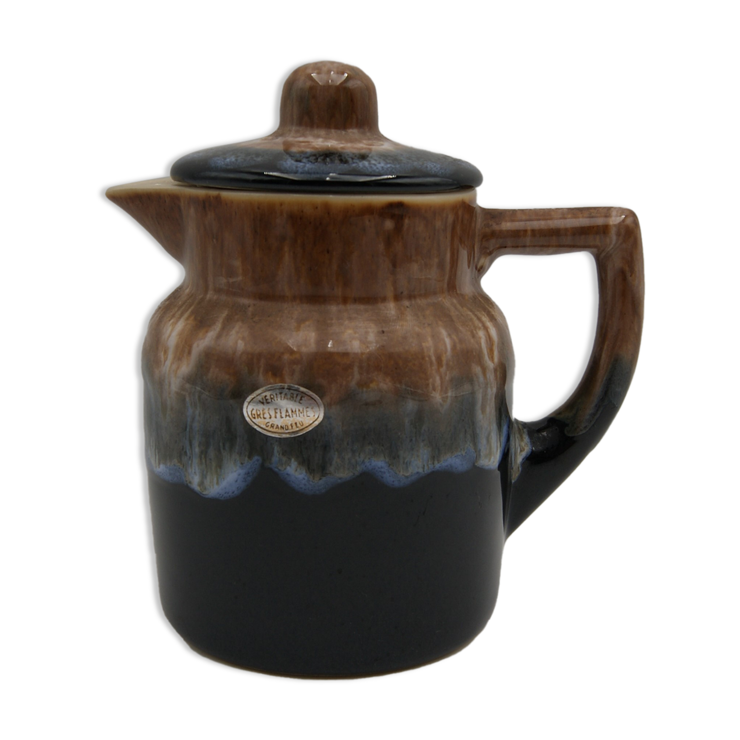 Flamed sandstone teapot France