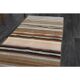 Vintage Turkish Oushak Handmade Wool Cotton Beige Runner Rug 62x284