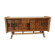 Rattan sideboard and ceramic tiles from vallauris 50s