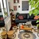 Vintage 3-seater leather sofa